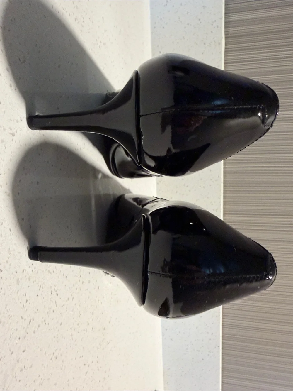 Tod's Black Patent and Suede Cap-Toe Pump
